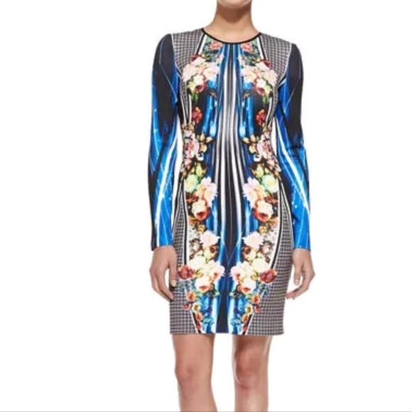 Clover Canyon Winter Solstice Long Sleeve Sheath Dress Size Medium - Picture 5 of 14